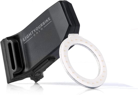Lightyourbike HALO achterlicht fiets - 60 lumen LED - USB oplaadbaar - waterdicht — afbeelding 2