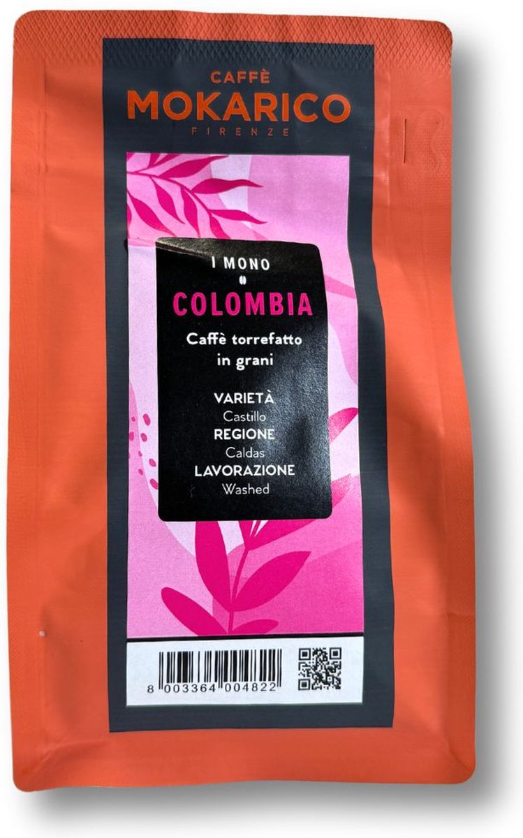 Goedkoopste Colombia Single Origin Koffiebonen - 100 Arabica - Caffè Mokarico Firenze - 3 x 200 gr - Italiaanse premium koffiebrander
