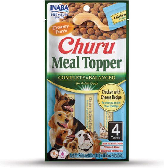 Inaba Churu Meal Topper hond Kip met kaas - per 12 stuks
