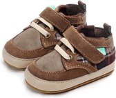Bruine schoenen - Kunstleer - Maat 19/20 - Zachte zool - 6 tot 12 maanden
