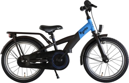 Kinderfiets 16" Kyoso X-Rider met remnaaf - zwart/blauw van Merkloos — afbeelding 5
