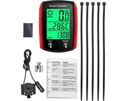Kilometerteller Fiets - KM teller waterdicht - Bedraad - Snelheidsmeter
