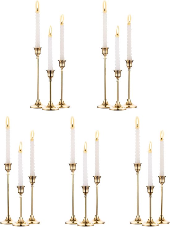 Taper Kandelaar Glas Kandelaar Voor Kerst Decor We... – Vicedeal