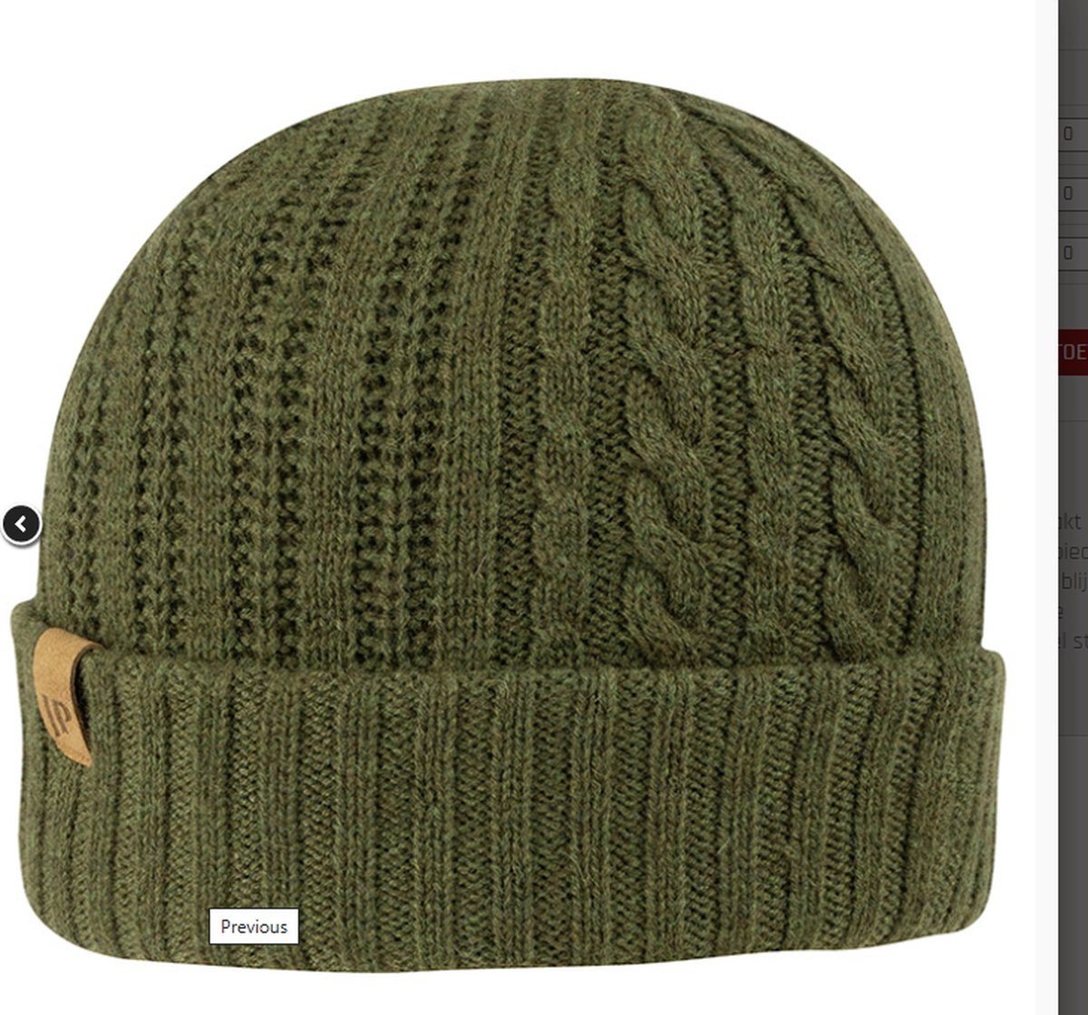 Jack Pyke Muts Merino wol groen one size