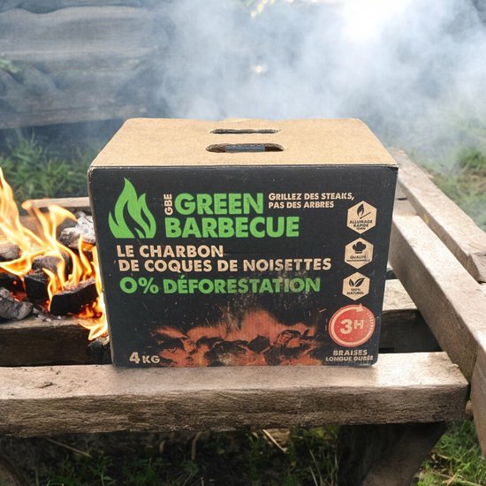 Foto: Professionele briketten kokos 4kg 100 natuurlijke kokosbriketten lange brandduur alternatief voor houtskool barbeque