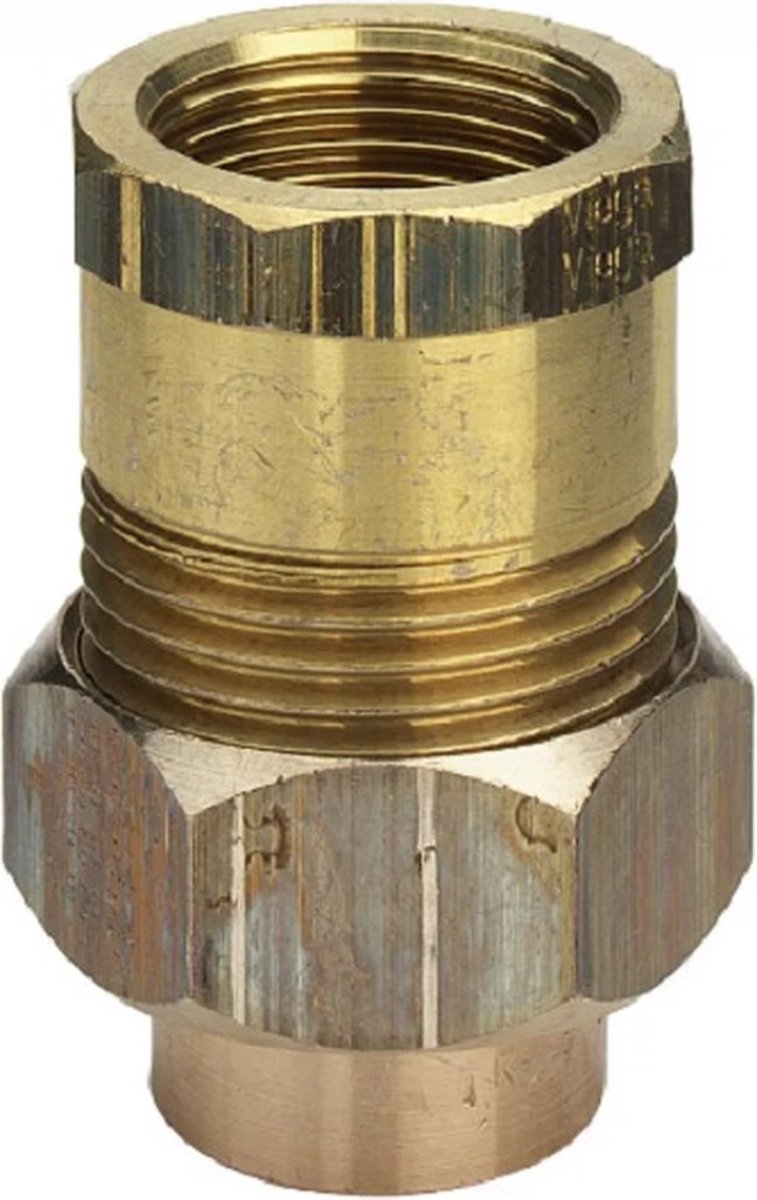 Viega - overgangschroefkoppeling - 15mm x 1/2 - Soldeerfitting met 2 aansluitingen (10 stuks)