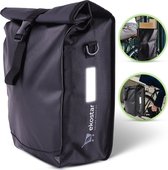 Ekostar Enkele Fietstas 19L - Waterafstotend & Compact& Licht - Zwart - Elektrische Fietsen