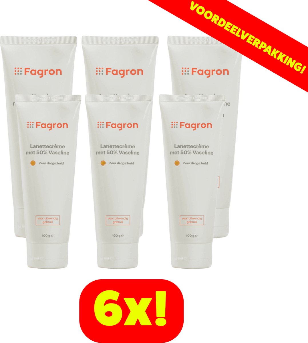 Goedkoopste 6x Fagron Koelzalf Zonder Rozenolie - Voordeelverpakking!
