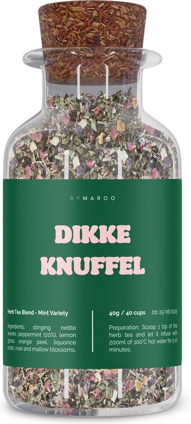 Foto: By maroo thee cadeau dikke knuffel kruidenthee in glazen theepot theedoos lief cadeau voor vrouw man geschenkset vrouwen moeder vader vriendin zus oma mama papa