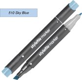 Stylefile Twin Marker - Hemelsblauw - Deze hoge kwaliteit stift is ideaal voor designers, architecten, graffiti artiesten, cartoonisten, & ontwerp studenten