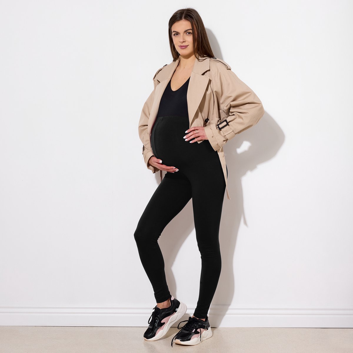 Be Mammy BE - Leggings - 02 Dames Zwangerschapsleggings - Lang - Viscose - Elasthan - Zwart — afbeelding 7