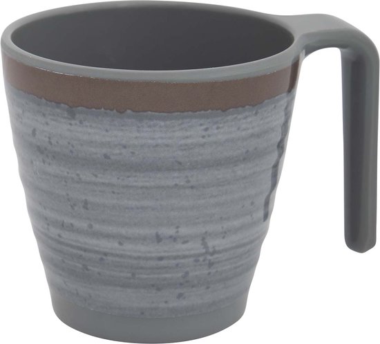 Bo-Camp - Mug - Halo - M - Grijs - 4 Pièces