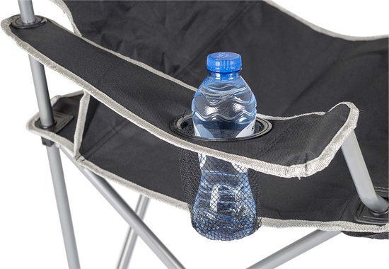 Bo-Camp - Vouwstoel - Compact - Staal - Zwart