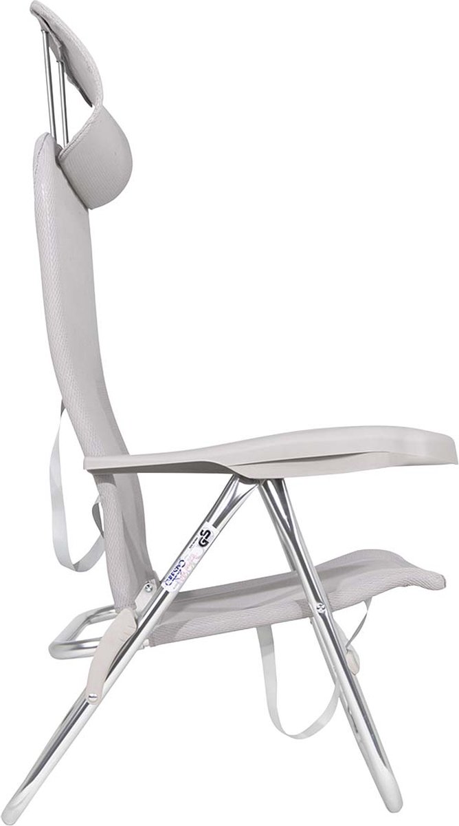 Crespo - Strandstoel - AL/205 - Compact - Licht grijs van Crespo — afbeelding 3