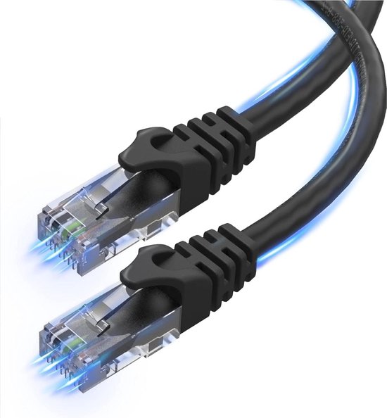 Foto: 30m ethernetkabel cat6 rj45 hoge snelheid lan kabel patchkabel compatibel met wifi extender tv modem router repeater