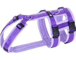 AnnyX Hondentuig - SAFETY - Veiligheidstuig - Anti-Ontsnappingstuig -Lavendel - maat S - Borstomvang 52-64 cm - Gewicht hond 11-21 kg –