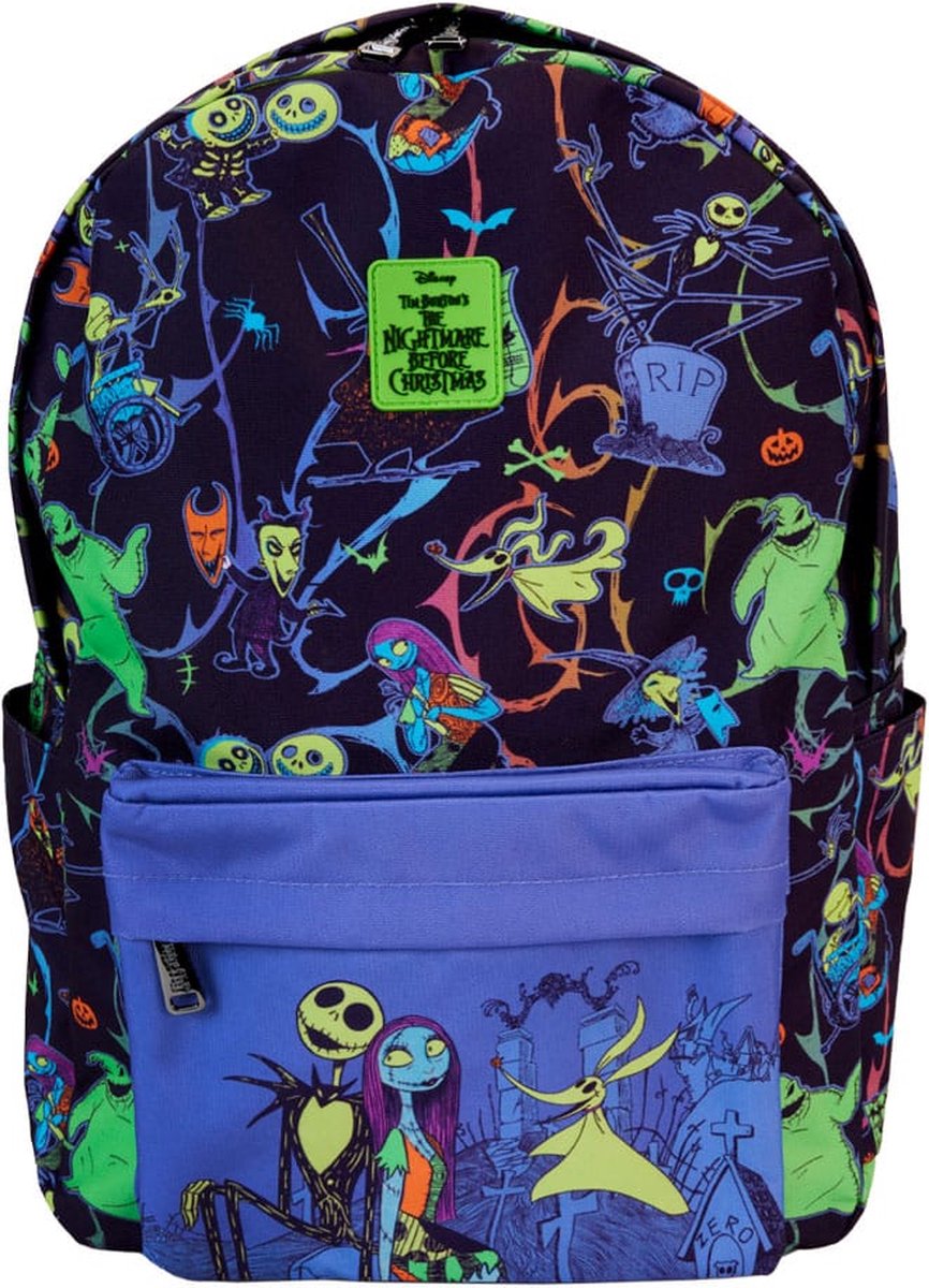 Nightmare Before Christmas Loungefly Backpack Glow In The Dark Characters