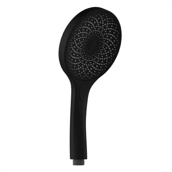SCHÜTTE Capri 69293 hoofddouche, wellness-douchekop regendouche met anti-kalknoppen, ronde douchekop, grote regendouchekop, mat zwart