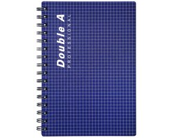 Double A Notebook - Notitieboek A5 - PP omslag - gelinieerd - 200 blz - Donkerblauw