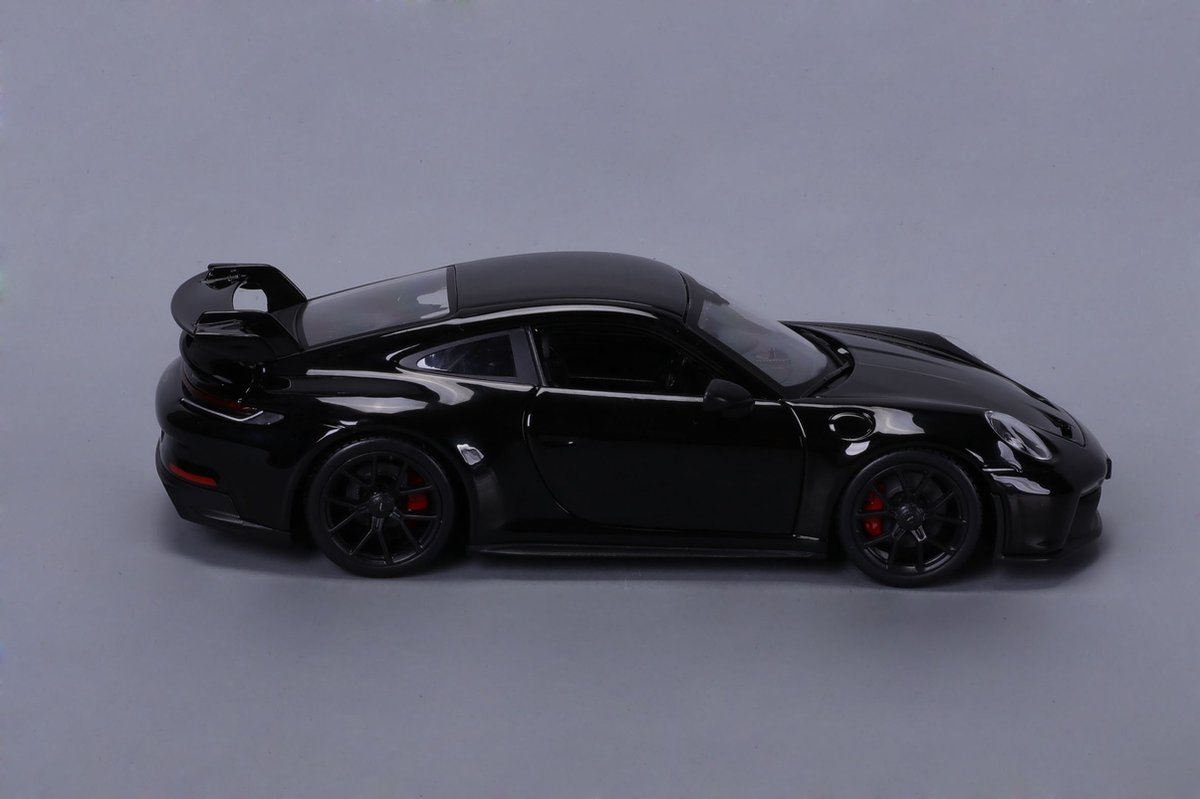 Modelauto - Porsche 911 GT3 - zwart - 19 cm - schaal 1:24 - speelgoed auto — afbeelding 2