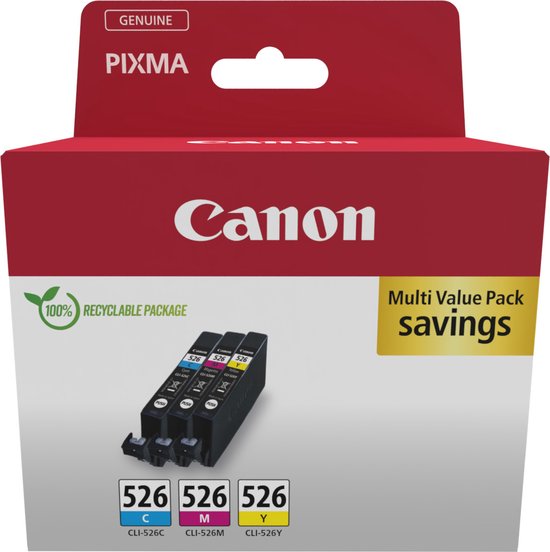 Canon 4541B019 inktcartridge 3 stuk(s) Origineel Cyaan, Magenta, Geel