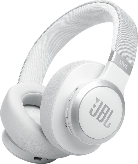 JBL Live 770NC – Draadloze over-ear koptelefoon met noise cancelling – Wit