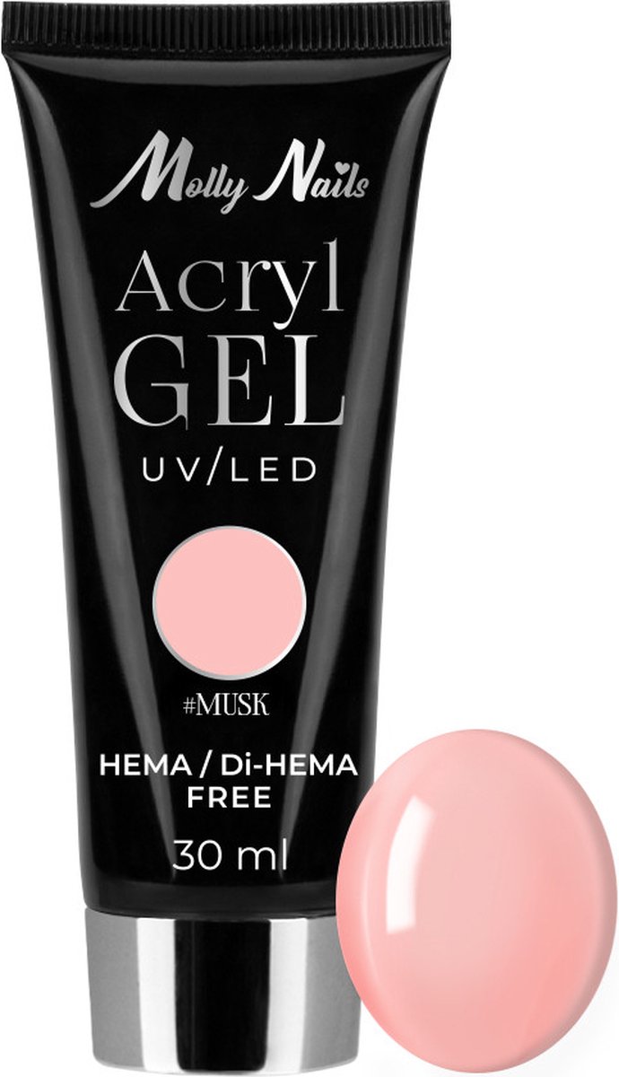 Goedkoopste Acrylgel Molly Nails Musk 30ml Hema/DiHema vrij gelnagels - gel - acrylgel - polygel - nagels - manicure - nagelverzorging - nagelstyliste - buildergel - builder - uv / led - opbouwnagels - 15g - Caramdia