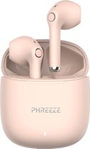 Bol.com Draadloze Oortjes - Bluetooth 5.0 - Roze Goud - Volledig Draadloos - Oordoppen met Microfoon - Oordopjes Bluetooth - Ear... aanbieding