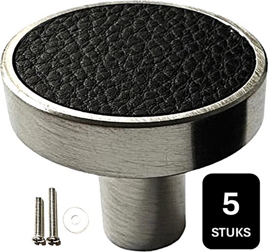 heimzeit Kastknoppen Core voor Deuren, Lades en Kasten van Hoogwaardig Aluminium [8 Stuks, Rond] Kleur: Wit, Stijlvol Ontwerp, Meubelknoppen met één-gats Handgreep en Schroeven