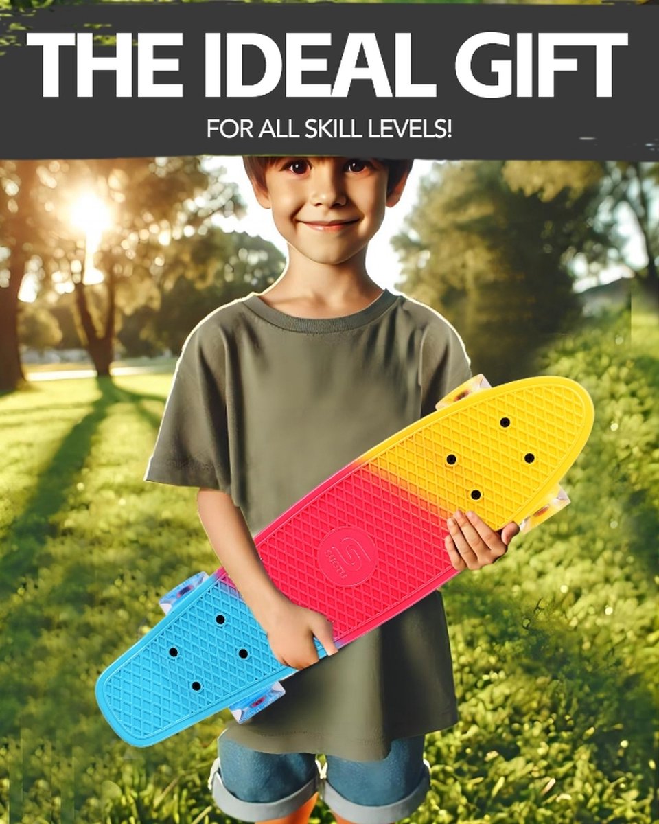 Suotu Skateboard - Skateboard Jongens - Wielen met LED-verlichting - Tot 50 kg - Skateboard Meisjes - Skateboard Volwassenen - Neo - Cadeau — afbeelding 7