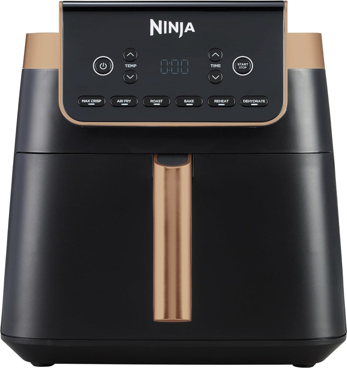 Ninja Airfryer XXL Max Pro - 6.2 liter - 6 Kookprogramma's - in Hoogte Verstelbare Plaat - 2024 Model - AF180EU - Brons