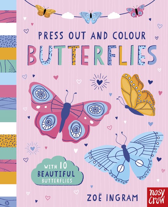 Foto: Press out and colour press out and colour butterflies