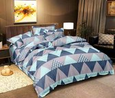 Parure de draps en micropercal - 2 personnes - Drap de dessus et drap de dessous - 4 pièces - Fluxis