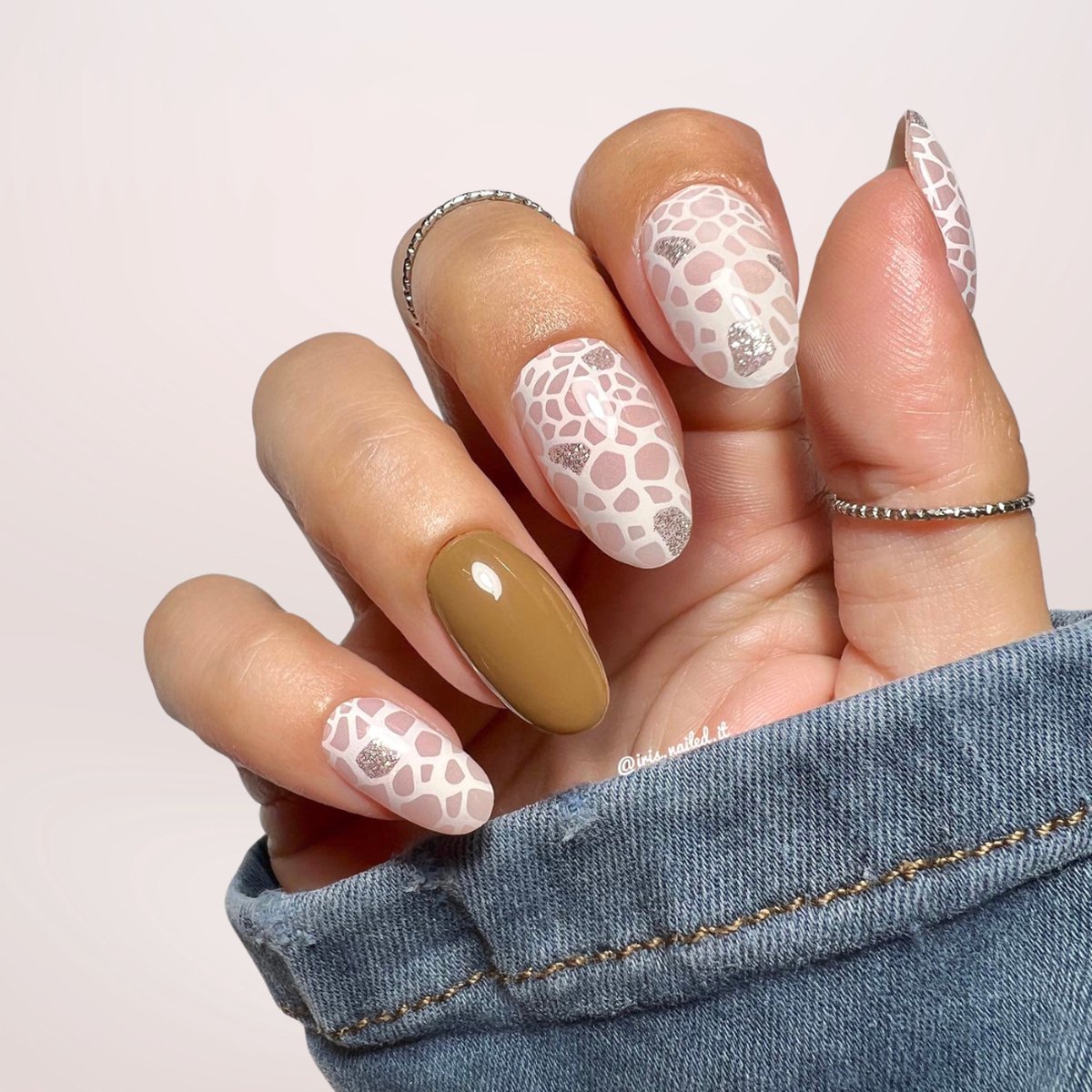 Goedkoopste BIMA Nails - Gellak Nagel Stickers - Gel Nagel Wraps - Nail Art - Grey Panther