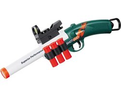 S686 Shell Throwing Shotgun - Realistische Speelgoed Geweer met Zachte Kogels - Schiet tot 12 Meter voor Actievolle Outdoor Games
