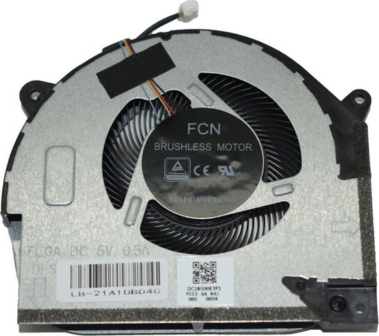 CPU/ventilateur de refroidissement de remplacement pour Lenovo Legion Y540-15IRH/Y7000 (2019 GTX1660Ti) Series – P/N : DFS5M325063B11 FLGA
