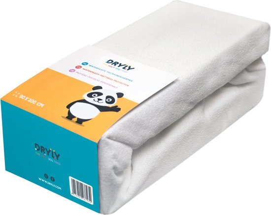 Dryly Waterdichte Matrasbeschermer – Bedplassen – Anti-slip – Wit – Matrasovertrek – Maat 90 x 200 cm