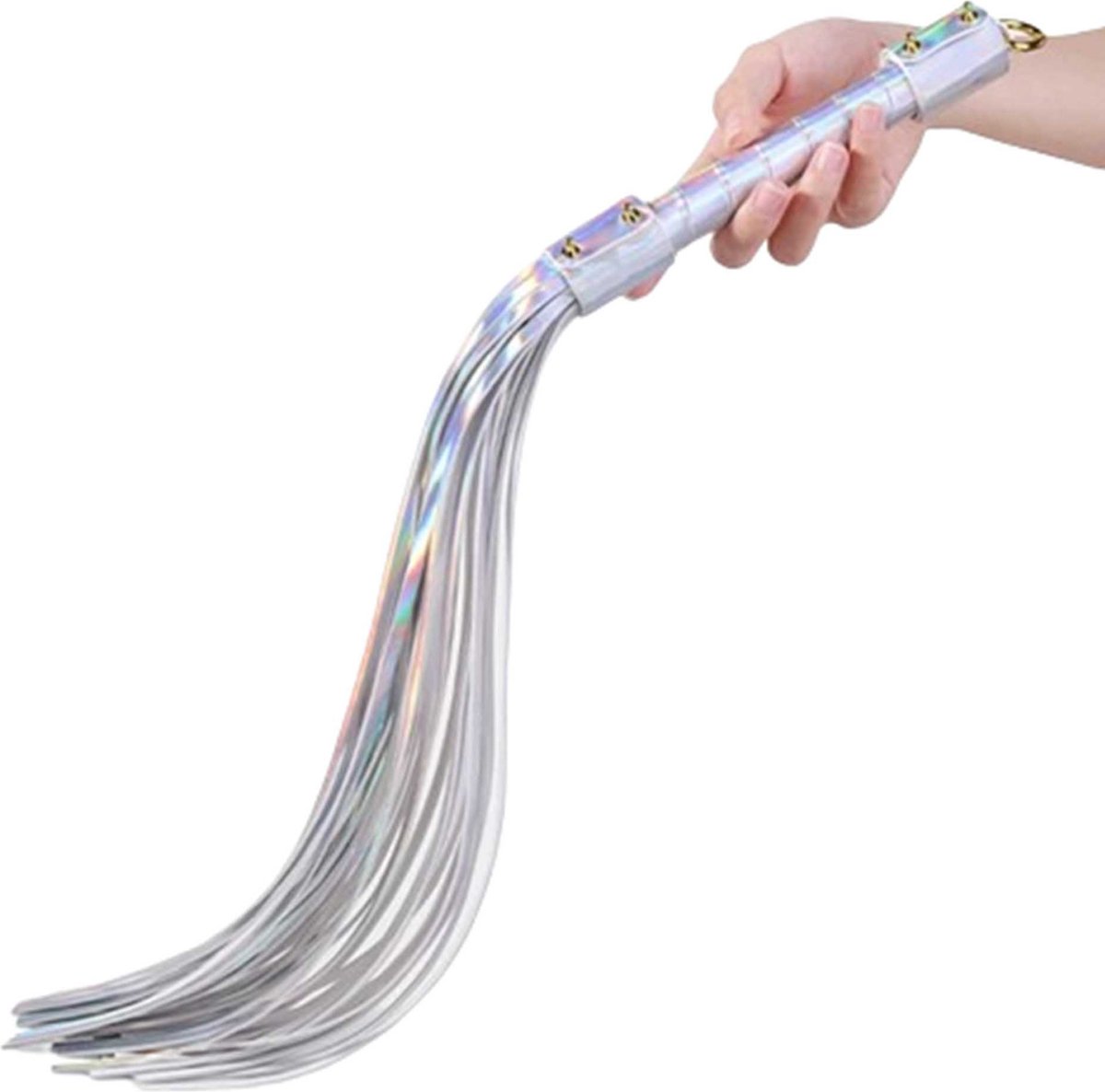 Goedkoopste Glanzende Regenboog Bondage Flogger – BDSM Zweep – Fetish Accessoire