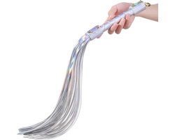 Glanzende Regenboog Bondage Flogger – BDSM Zweep – Fetish Accessoire