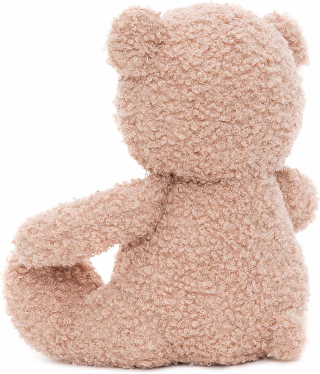 Jollein - Knuffel Teddy Bear - Wild Rose - 25cm - Knuffelbeer - Boucle — afbeelding 7