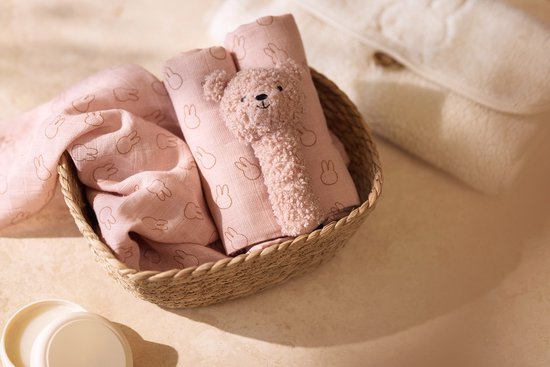 Jollein - Baby Rammelaar - Teddy Bear Wild Rose van Jollein — afbeelding 3