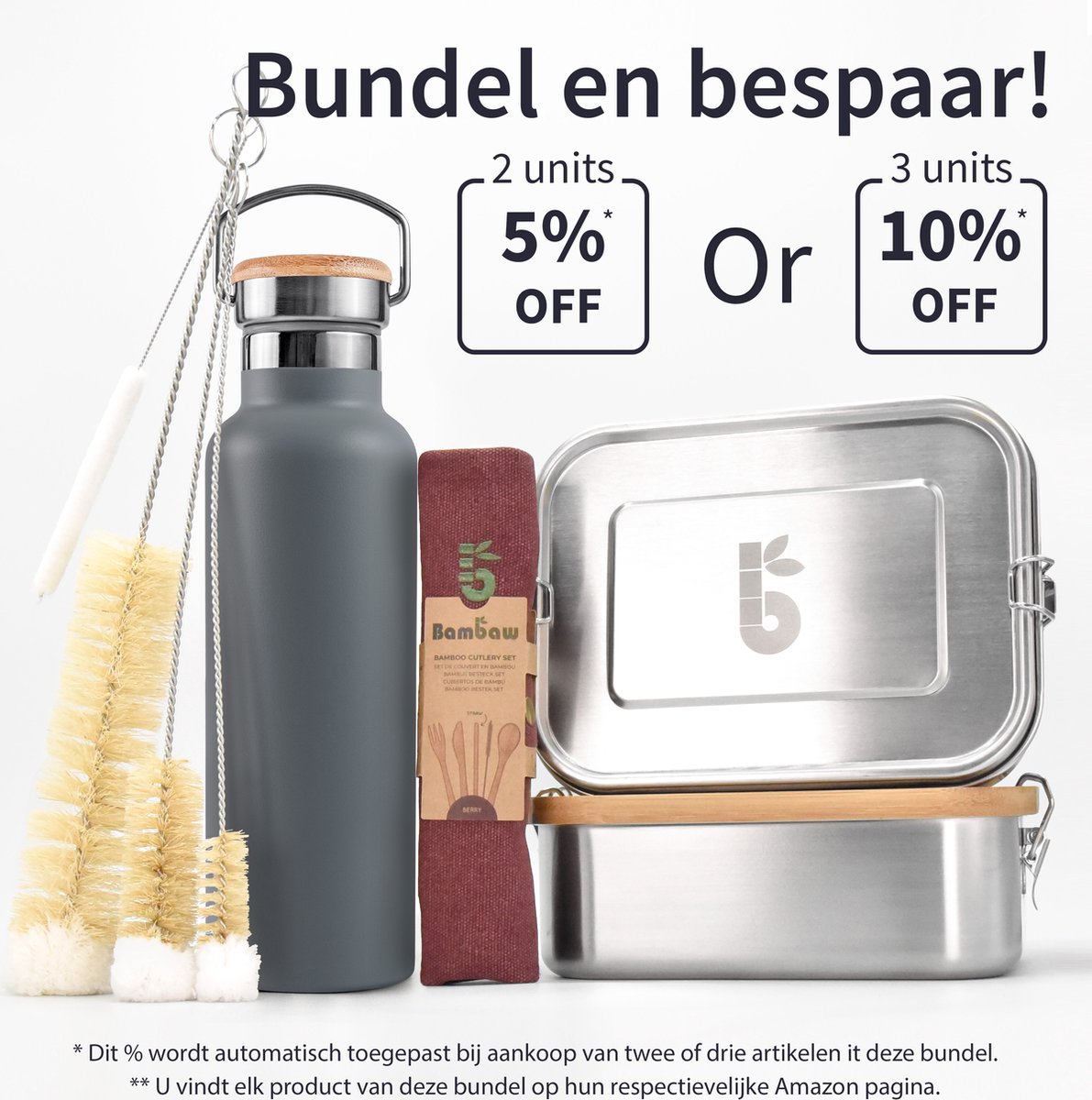 Bambaw® 1 Liter RVS Thermosfles - Isoleerfles, Dubbelwandig, Lekvrijen, loodvrij en Plasticvrij Geïsoleerde Fles met Bamboe Deksel voor Warme en Koude Dranken - Ideaal voor Reizen, Werk, Wandelen en Dagelijks Gebruik – donkergrijs — cadeau in Sport & Outdoor - foto 7