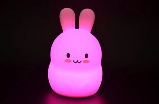 Nachtlampje LED - Konijn - Veranderd automatisch van kleur — afbeelding 2
