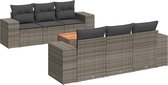 vidaXL-7-delige-Loungeset-met-kussens-poly-rattan-grijs