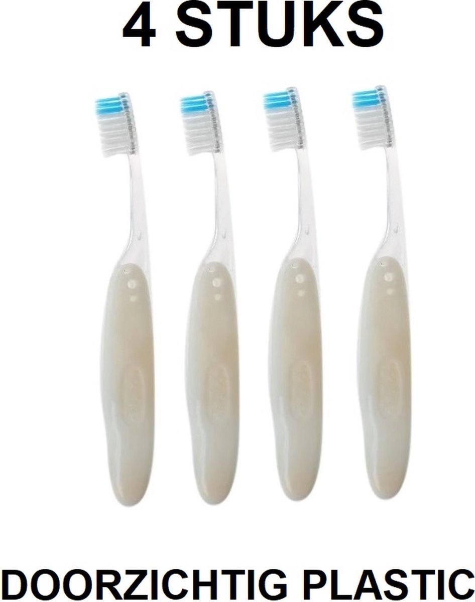 Goedkoopste 4 Stuks Opvouwbare Tandenborstels – Doorzichtig Plastic – Reisset – Compact – Tandverzorging – Hygiëne – Reisvriendelijk – Vakantie – Kamperen – Praktisch