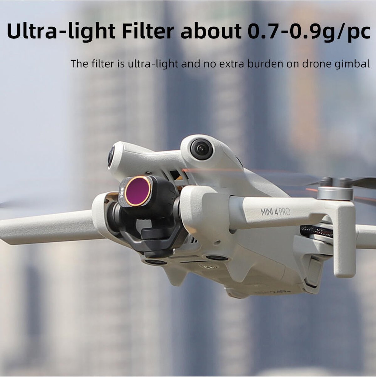 50CAL Drone Camera Lens Filter ND16 voor DJI Mini 4 Pro thumbnail 4