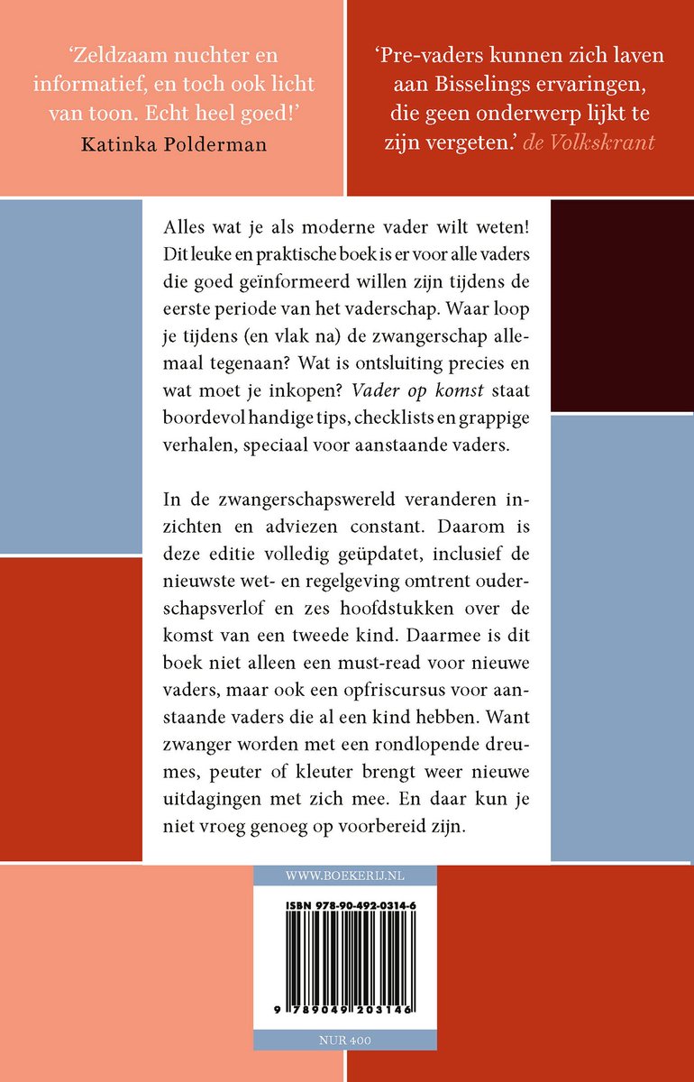 Vader op komst - back cover