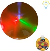 Frisbee LED Sky Light Geel, 27,5 cm, Incl Batterijen