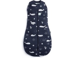 Ergopouch Cocoon inbaker slaapzak - 2,5 Tog - 2-in-1 Slaapzak - Combi Slaapzak Baby + Inbakerslaapzak - Slaapzakken -Slaapzak 80 cm -Whale