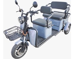 EcoWheels Elektrische driewieler - 2 stoelen - 50 km bereik - RDW-goedgekeurd